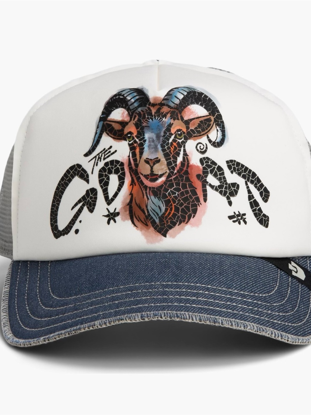 Goorin Bros. “GOAT DISRUPTION PATCH” Trucker Hat.  Mesh SnapBack. NWT